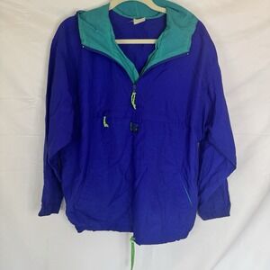 Vintage Windbreaker Jacket 80s 90s Streetwear Retro Festival Neon Y2K Sport M